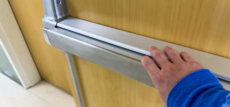 Installing a Push Bar on a Door Missouri City